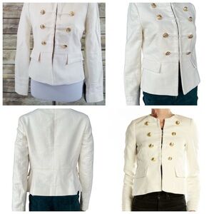 Zara blazer xs white - gold buttons